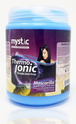 Thermo Group Mystic Thermo Ionic Anti Frizz Capillary Treatment Mask 35.27 Oz - Ionic Hair Treatment Mask For Straighter Frizz Free Smooth Silky Hair - Reduces Tangles and Enhances Curls