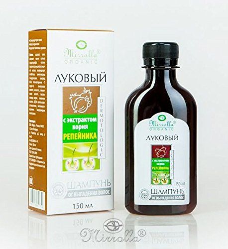 Onion Shampoo Mirrolla with Burdock Root Against Hair Loss 150ml