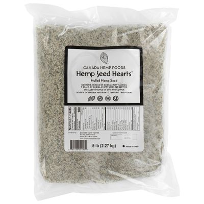 Canada Hemp Foods Hemp Seed Hearts - Vegan Protein and Omega Superfood - NON-GMO, Gluten Free, KETO - 5lb Value Bag