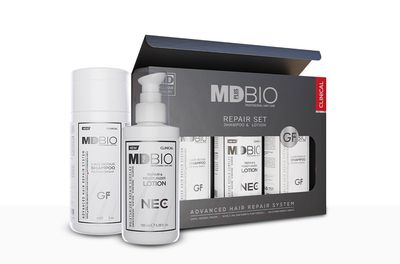 MD PLUS BIO Hair Regrowth Care Set For All Genders, Hair Growh Serum With Pack, Colored And All Types Hair Repair Set, Includes Spray-Shampoo-Vitamins Hair Care Set