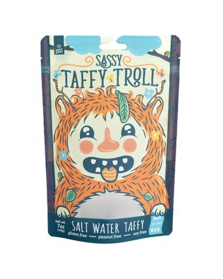 Taffy Shop Sassy Sours Mix Salt Water Taffy - Gourmet Soft Chewy Candy,Variety Pack, Bulk Sweet Snack, Fresh Gift Gluten-Free, 35 Individually Wrapped Pieces (7oz)
