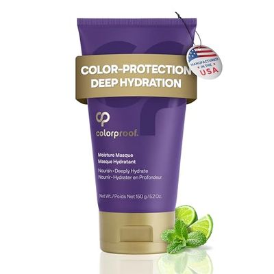 Colorproof Moisture Masque 5.2FL.Oz. Hydrating Moisturizing Deep Conditioner for Color-Treated Hair, Mojito Mint Scent