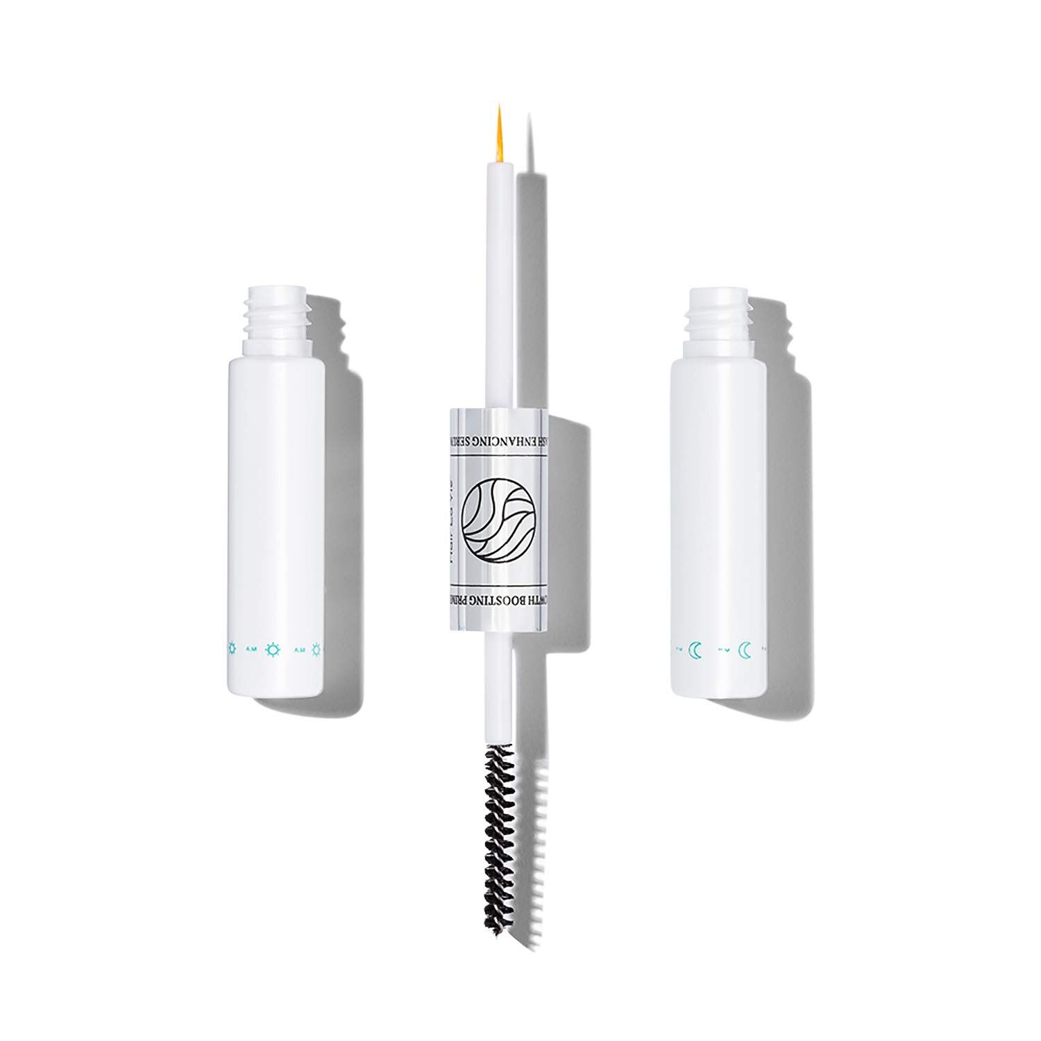 Lash24 by Hair La Vie Eyelash Growth Serum - 2 Month Supply Dual Formula Treatment with AM Primer PM Lash Boost Promotes Long, Voluminous Lashes 24 Hours a Day