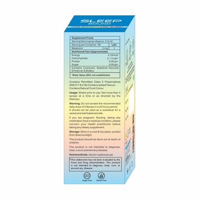 WALPAR Oral Sleep Spray Supplement (30ml) - Cranberry Flavored Sleep Aid Spray - Drug Gluten Free Instant Melatonin Spray for Sleep Immune System Support - Non-Habit Forming Sleep Support Spray