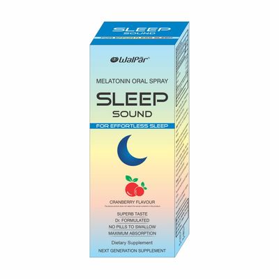 WALPAR Oral Sleep Spray Supplement (30ml) - Cranberry Flavored Sleep Aid Spray - Drug Gluten Free Instant Melatonin Spray for Sleep Immune System Support - Non-Habit Forming Sleep Support Spray