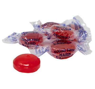 Sarah&#39;s Candy Factory 24 Oz Sugar Free Cinnamon Discs Hard Candy, Premium Quality, Individually Wrapped Cinnamon Candy 1.5 Lbs in Resealable Bag