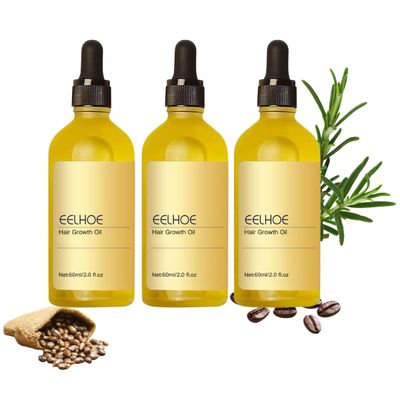 Veganic Natural Hair Growth Oil, for Dry, Damaged Hair,3pcs