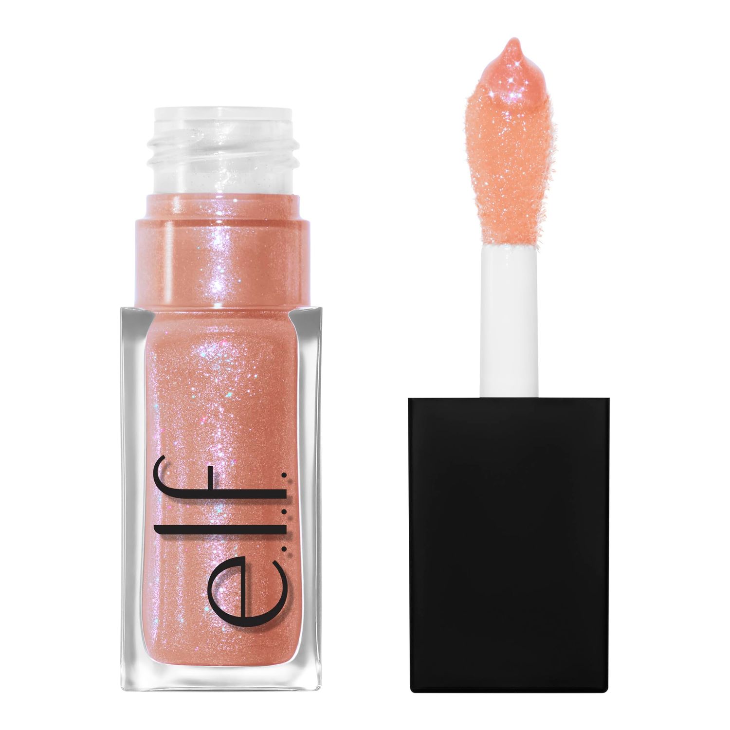 e.l.f. Glow Reviver Lip Oil, Nourishing and Hydrating with High-Shine Glimmer Finish Sheer Wash Of Color, Minty Scent, Non-Sticky, Vegan Cruelty-free, Candy Coded