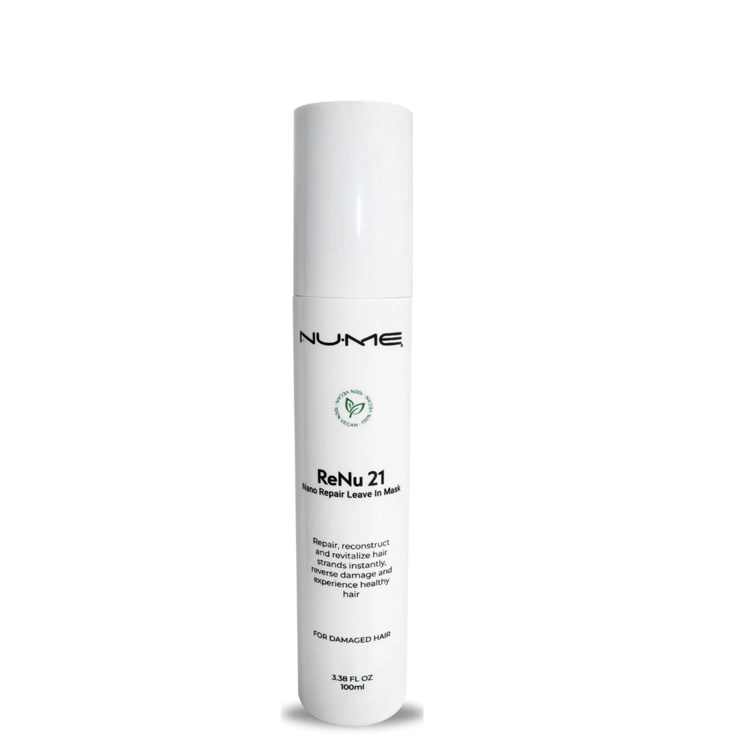 NuMe ReNu21 Nano Repair Leave-In Mask, 1.69 Fl Oz - Vegan, Formaldehyde-Free Hair Treatment for Dry, Damaged Hair and Split Ends - Hydrating and Smoothing Formula for Stronger, Healthier Strands