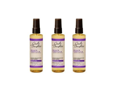 Carol&#39;s Daughter Black Vanilla Moisture and Shine Hair Sheen, for Dry, Dull or Brittle Hair, 4.3 Fl Oz, Pack of 3