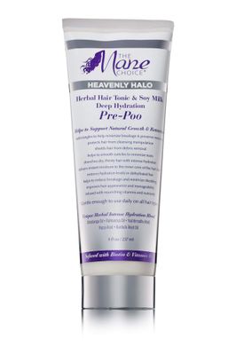 The Mane Choice Heavenly Halo Herbal Hair Tonic Soy Milk Deep Hydration Pre Poo, Pre Shampoo for Coily, Wavy and Curly Hair, 8 Ounce