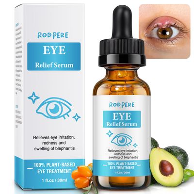 Eye Treatment Serum, Chalazion Blepharitis Remover With Avocado Oil, Buckthorn Oil For Eyelid, 30ML Tea Tree Caffeine Eye Serum For Redness, Puffiness, Eye Relief.