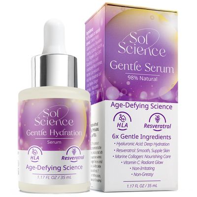 Gentle Hydration Serum - Lightweight Moisturizing for Sensitive Skin with Hyaluronic Acid, Niacinamide Aloe Vera - Face Serum for a Soft, Calm Glow 1.17 FL Oz