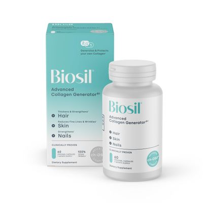Biosil Collagen Generator - 60 Original Capsules - with Patented ch-OSA Complex - Generates Protects Your Own Collagen - GMO Free - 30-Day Supply