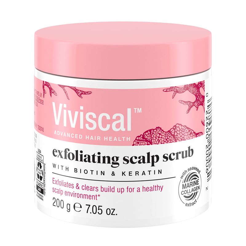 Viviscal Exfoliating Scalp Scrub, Clarifying Scrub with Biotin Keratin, Promote Fuller Healthier Hair Growth, Gentle Exfoliating Scalp Treatment, 200g (7.05 oz.)