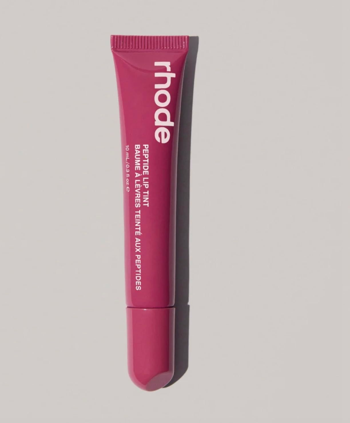 Rhode Peptide Lip Tint, Sheer Color and Hydrating Finish, 3 fl oz, 10ml (Raspberry Jelly)