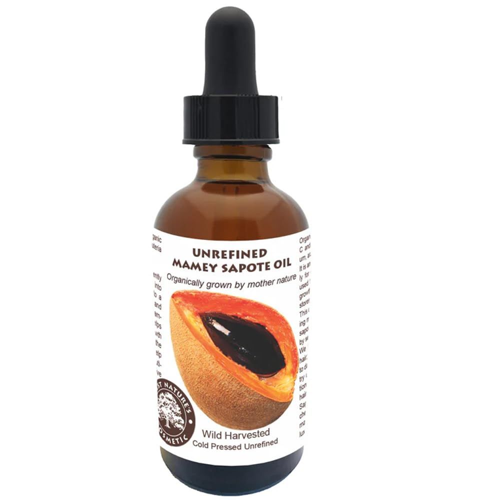 Mamey Sapote Oil Organic - revitalize dry skin and hair with deep moisture and frizz control. For curly, wavy hairs. 4 fl oz 120ml