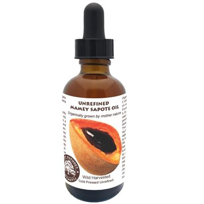 Mamey Sapote Oil Organic - revitalize dry skin and hair with deep moisture and frizz control. For curly, wavy hairs. 4 fl oz 120ml