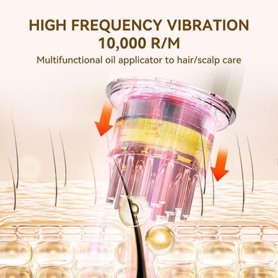 Kimairay Electric Hair Oil Applicator and Scalp Massager 2 in 1, Latest Scalp Applicator for ALL Hair Essential Oil Serum, Electric Quantitative Liquid Dispensing Brush Handheld Dispenser Comb