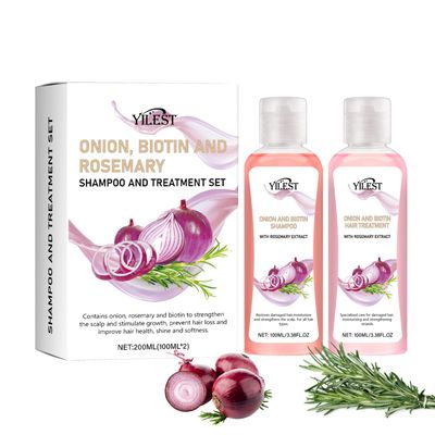 Onion Biotin and Rosemary Shampoo, 2PCS Onion Shampoo for Hair Growth, Natural Hair Care, Growth Shampoo Suitable for All Hair Types, Relieving Hair Loss, Promoting Hair Growth (1PC)