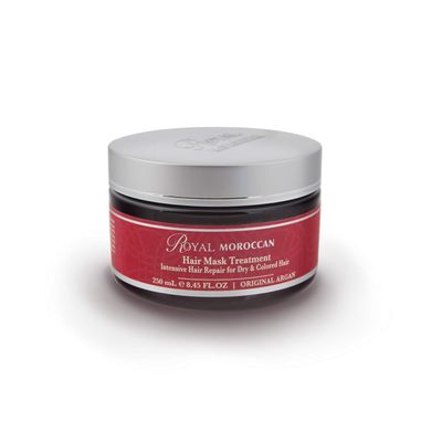 Royal Moroccan Hair Mask Treatment for Dry Hair - Moisturizing, Repairs, Restores Strength 250 ml 8.45 fl.oz, Argan Oil for Color Treated, Frizzy Hair