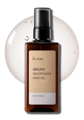 IUNIK Argan 3.9 Hair Oil Serum Nourishing for Dry and Damaged Hair - Anti Frizz Lightweight Hair Treatment Deep Conditioner Mask, Paraben and Sulfate Free, Aceite de Argan Cabello 3.38 Fl Oz Korean