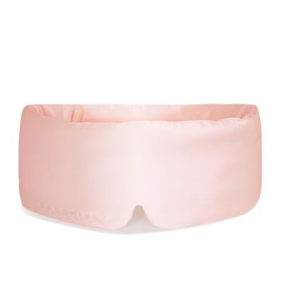 Dore Rose Deep Sleep Mask Light Blocking, 23 Momme Mulberry Silk Eye Mask, Ultra Soft, Adjustable - Travel Sleeping Mask for Men Women - Pink