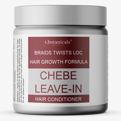 t.botanicals Chebe Leave-In Conditioner Lightweight Extra Hold Hair Growth Tames Frizz and Edges Thickening Strengthening with Chebe Oil, Chebe Butter Castor Oil made in USA (Citrus)