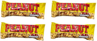Old Dominion Peanut Bar Candy Bar, 1.65 Ounces (Pack of 4)