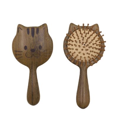 Wooden Hair Brush Air Cushion Comb Wide Tooth Comb for Men Women Paddle Hairbrush Scalp Massage Comb Cute Hair Growth Brush Small Travel Styling Comb Detangling Comb Reduce Static Static Frizz
