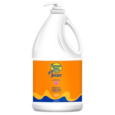 Banana Boat Sport Ultra SPF 50 Sunscreen Lotion, 128oz Banana Boat Sunscreen SPF 50 Lotion, Oxybenzone-Free, 128oz (Pack of 1)
