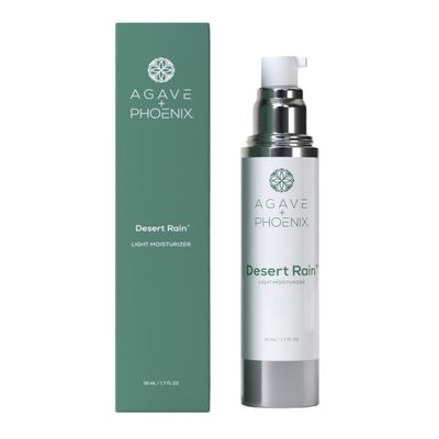 Agave Phoenix - Desert Rain Women&#39;s Daily Light Moisturizer for Sensitive, Dry Oily Skin, Made with Hyaluronic Acid, Vitamin C Natural Ingredients, Hydrating Restoring Face Cream