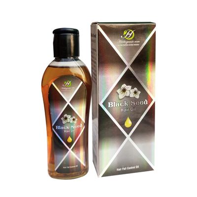 HERBOGANIC Black Seed Herbal Hair Oil For Healthy, Stimulated Hair Growth Reduces Hair Loss Improve Scalp Circulation 5 oz