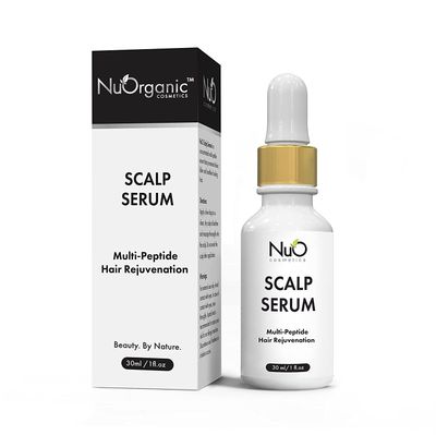 nuorganic Dry Scalp Serum to Hydrate and Moisturize Hair Follicles - Reduce Hair Loss, Flakiness, Dryness and Itch All in One - Vegan Organic (1 fl.Oz 30ml)