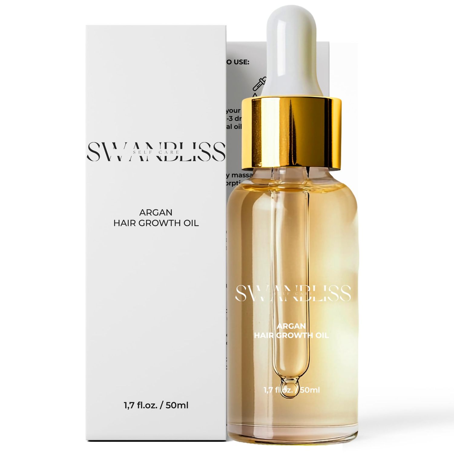 Swanbliss Natural Hair Growth Oil For Men Women - Hair Growth Hair Loss Solution, Premium Organic Hair Care Oil