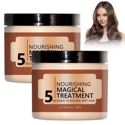 Niaoyun OUHOE Nourishing Treatment - Collagen Hair Mask, Deep Conditioner for Dry, Damaged Hair (2Pcs)