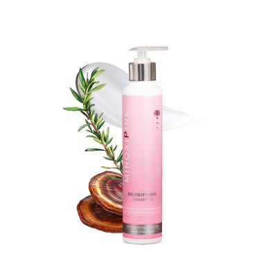 JEMA COSMETICS MINOXIPINK Densifying Hair Shampoo, Thickening and Strengthening Shampoo, Fortified with Biotin, Stem Cells and Hyaluronic Acid, Reduces Hair Loss and Stimulates Growth, 10.14 fl oz