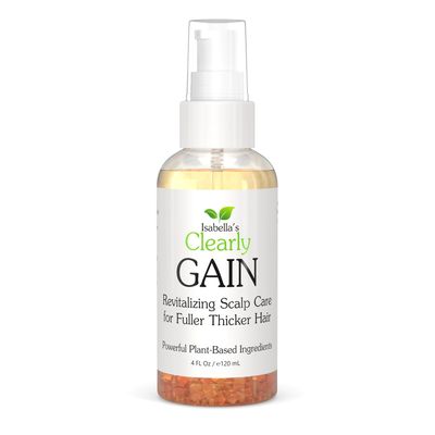 Clearly GAIN, Hair Growth Oil and Thickening Scalp Treatment for Men and Women Natural Herbal Serum with Castor, Jojoba, Clary Sage, Rosemary, Nettle for Hair Loss, Alopecia, Thinning Hair