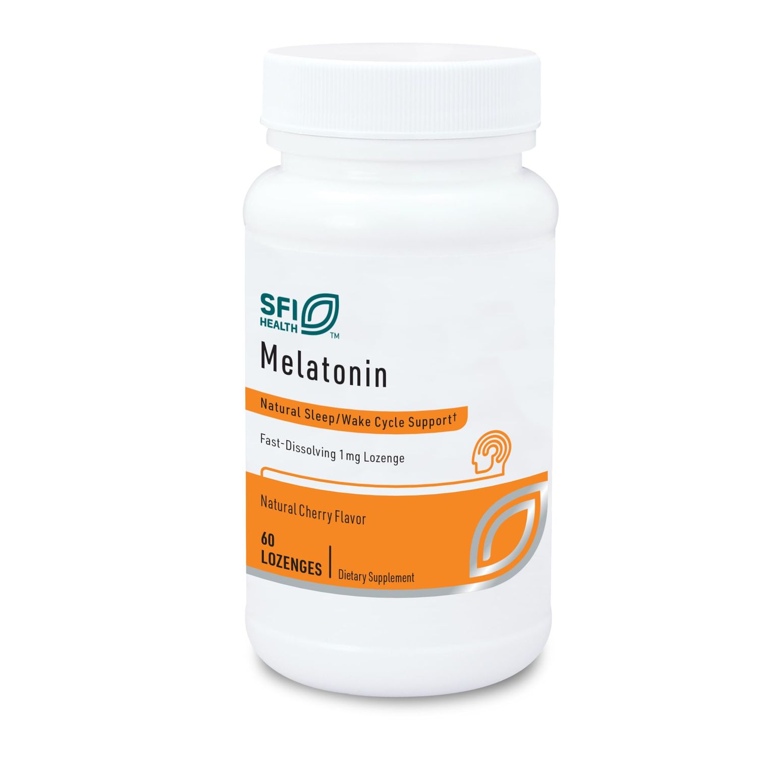 Klaire Labs Melatonin Lozenge - Fast-Dissolving, Quick Release 1 Milligram Melatonin Tablets for Men Women with Natural Cherry Flavor (60 Dissolvable Tablets)