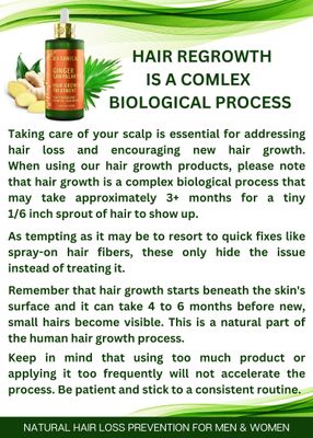 Botanical Hair Growth Treatment Ginger Saw Palmetto Hair Oil For Hair Thinning Prevention Pre-Shampoo Scalp Stimulating Detox Head Spa Natural Anti-Hair Loss Thickening Products With Biotin 4.2 Fl Oz
