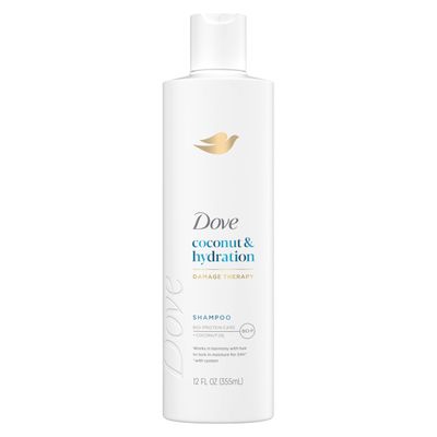 Dove Shampoo Coconut Hydration for Dry Hair with Bio-Protein Care Technology and Coconut Oil 12 Fl Oz