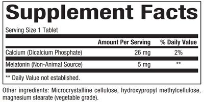 Bioclinic Naturals, Melatonin Time Release 5 mg 60 tabs