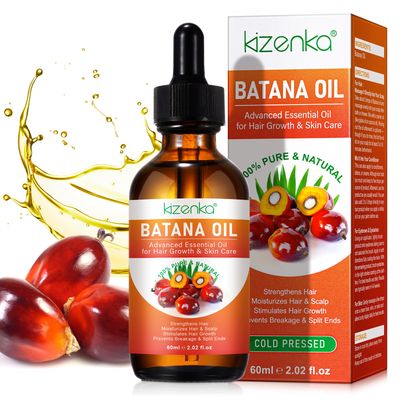 Generic Natural Raw Batana Oil for Hair Growth, Batana Oil Raw from Honduras Prevent Hair Loss and Enhances Hair Thickness in Men Women, Eliminates Split Ends for Men Women (2.1Fl Oz)