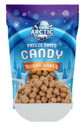 Arctic Farms Freeze Dried Candy Sugar Caramel Babes Bagged and Boxed (13oz)