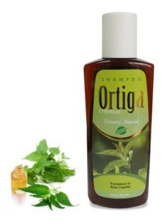 Nettle Hair Loss Shampoo for all Types of Hair, cleanser made with extracts from the stinging nettle plant. 250 ml from PERU, Shampoo de Ortiga