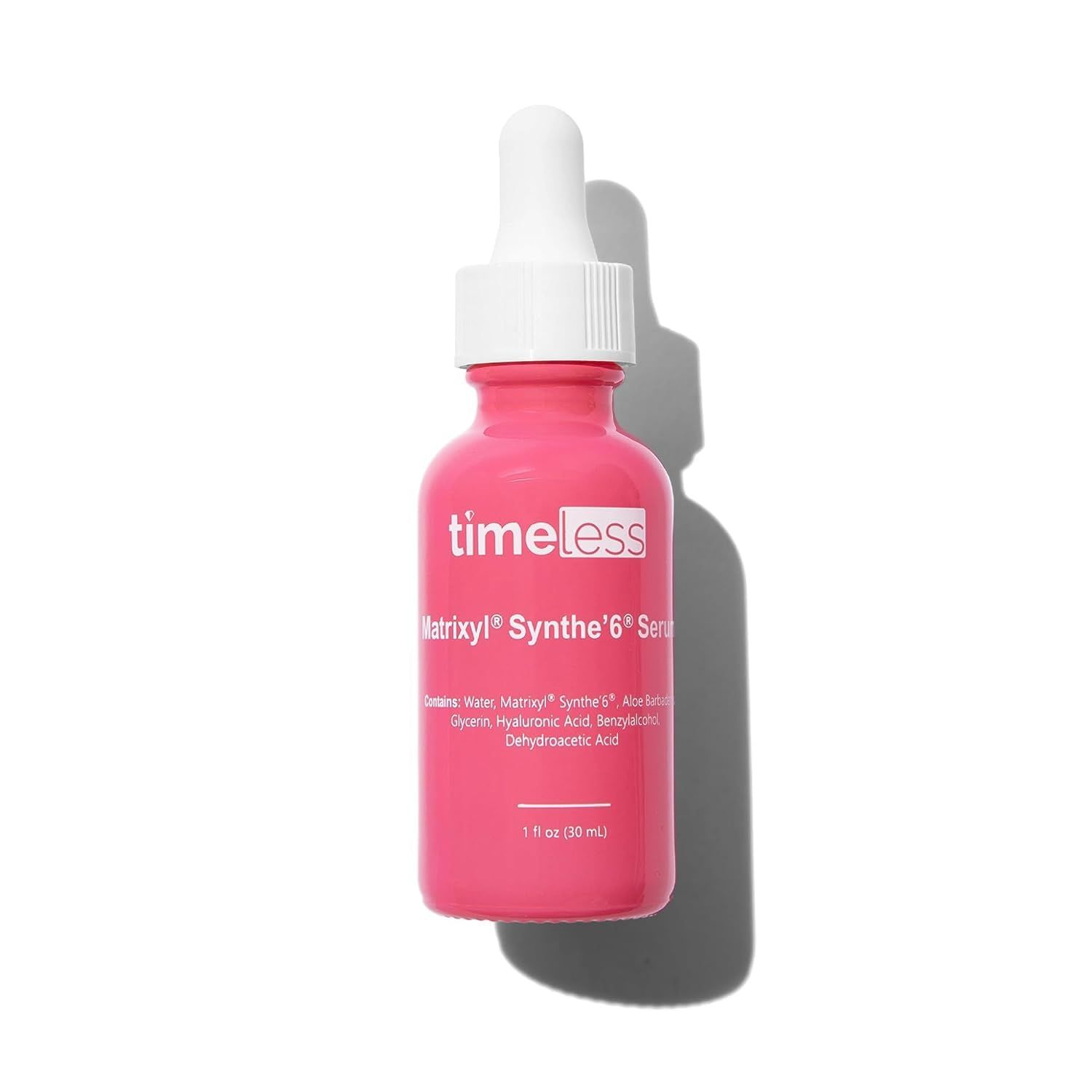 Timeless Skin Care Matrixyl Synthe6 Serum - Face Serum for Skin Care - with Hyaluronic Acid for Hydration - 1 oz