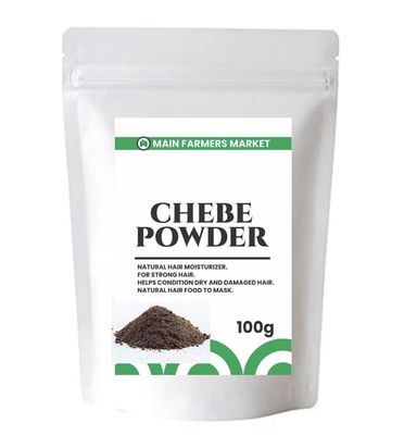 Main Chebe Powder for Hair Growth and Strength, Dye-Free Organic Ingredients of African Chad for Long Hair, Men Women (100g)