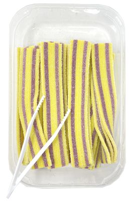 Zweet Sour Passion Fruit Candy Belts 10 Ounce - Sour Kosher Candy, Halal Candy Belts - Resealable Pack of Sour Licorice Belts
