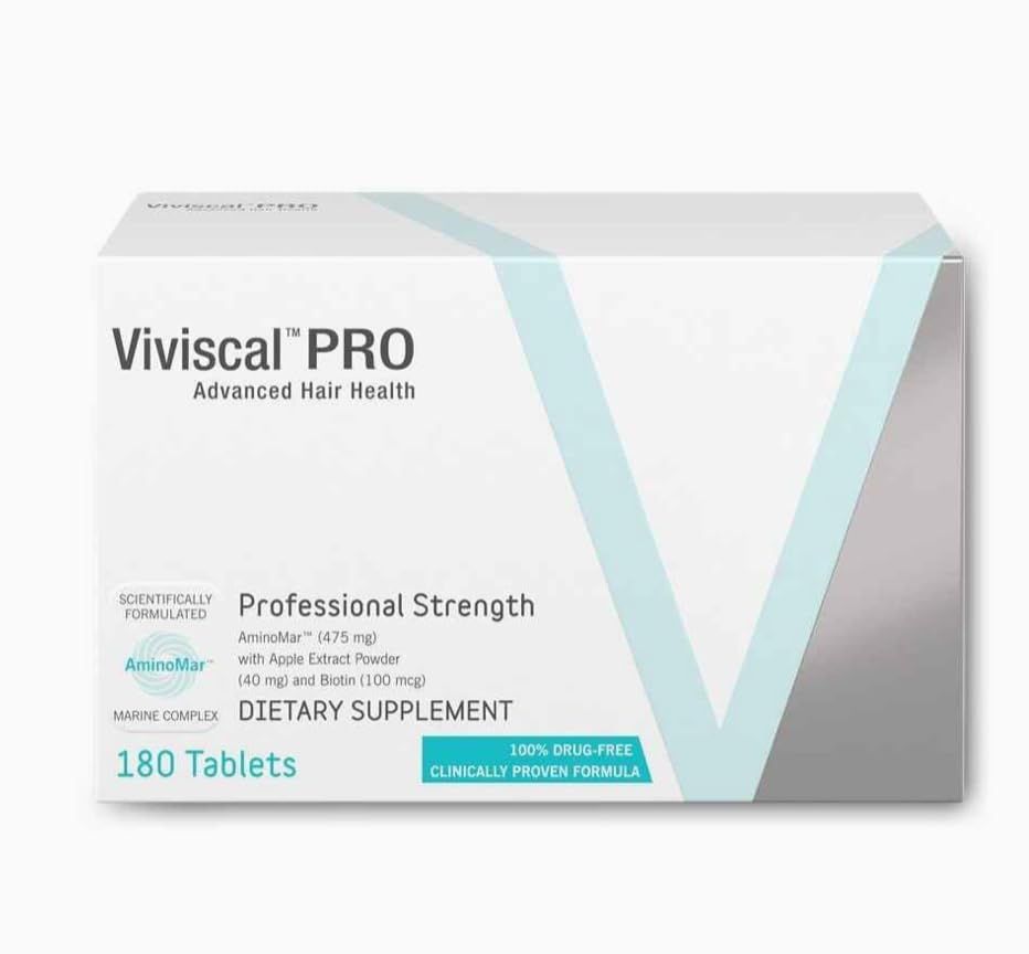 Pro Advanced Hair Growth Dietary Supplement for Unisex, 180 Tablets