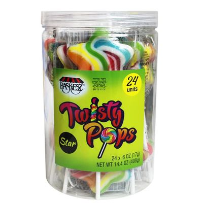 Snacktery Star Shaped Rainbow Lollipops - 24 Pack - Star Shaped Candy Lollipops Combining Star Designs Heavenly Flavors for an Out-of-this-World Experience